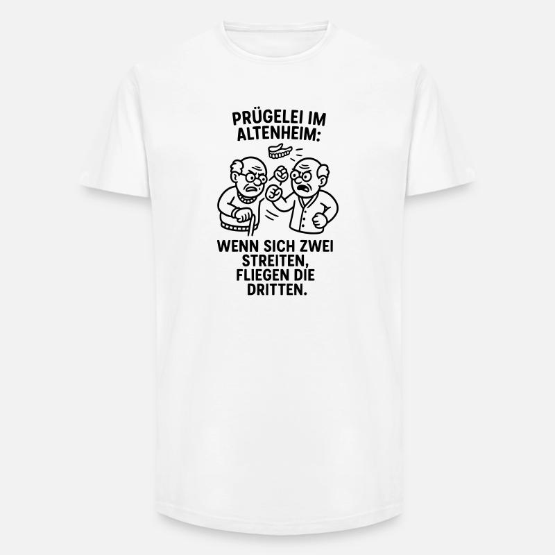Third Fly Brawl Brawl Quarrel - Long Fit Men's T-Shirt - white