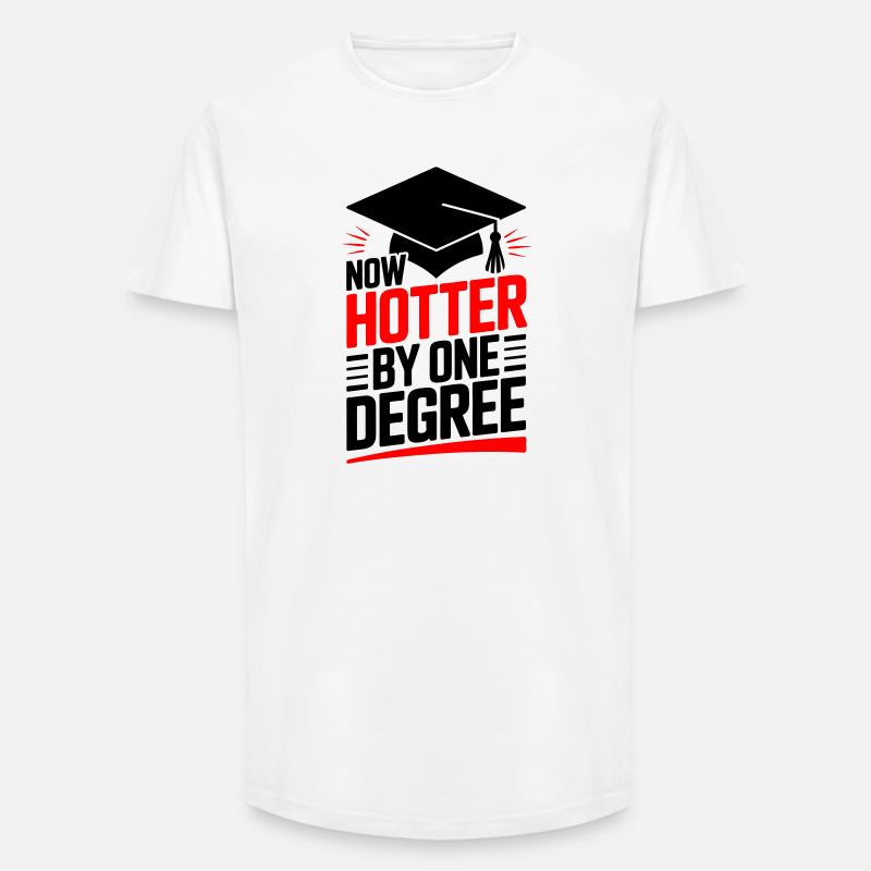 Bachelor Master Doktortitel - Long Fit Männer T-Shirt - Weiß