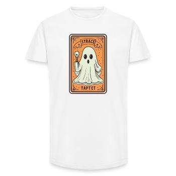 Tarot Karte Geist mit Stock - Long Fit Männer T-Shirt - Weiß - Vorne - AI Model Male 185 light (185cm)