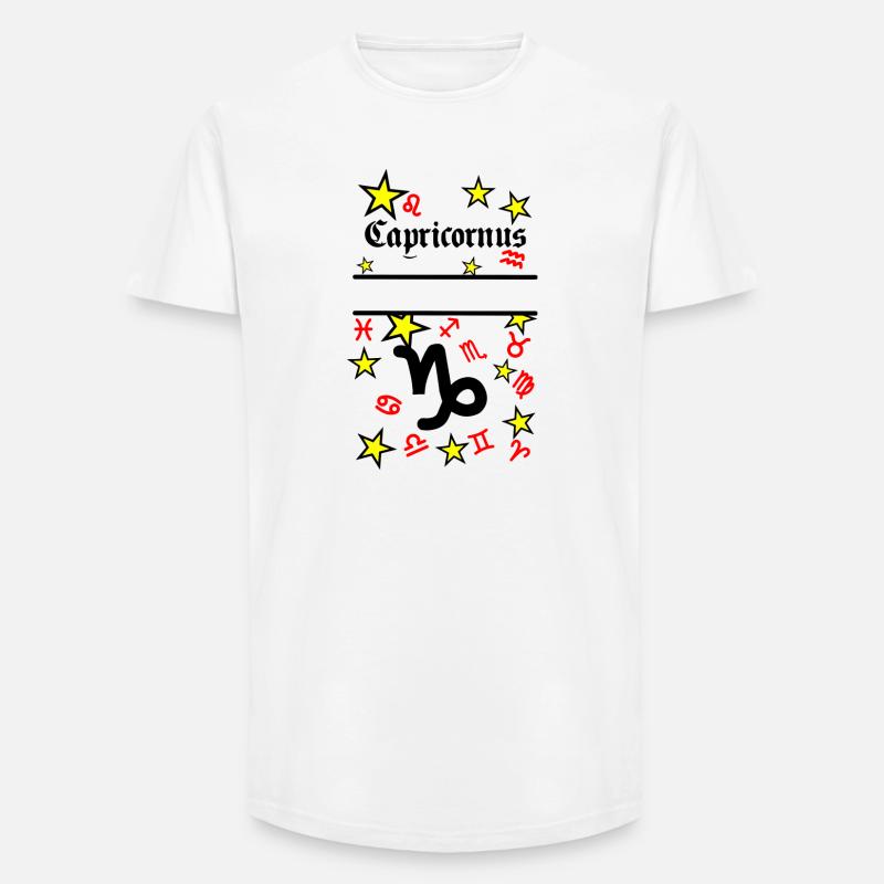 Steinbock Steinbock Sternzeichen - Long Fit Männer T-Shirt - Weiß