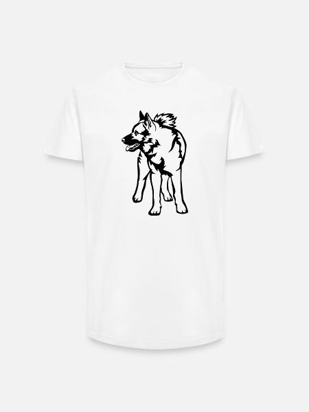 Norwegian Moose Dog - Long Fit Men's T-Shirt - white