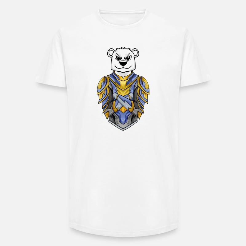 Ritter Eisbär cool Bär Polarbär - Long Fit Männer T-Shirt - Weiß