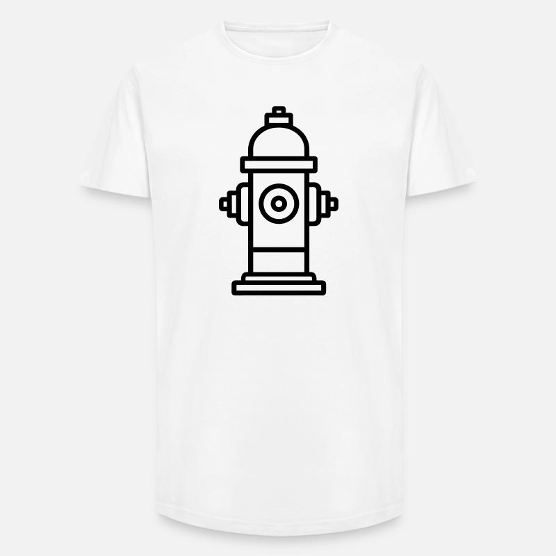 Fire hydrant - Long Fit Men's T-Shirt - white
