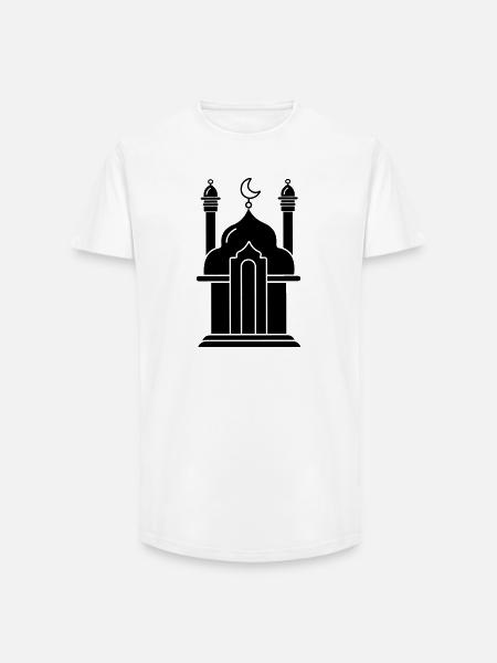 Mosque religious prayer house 000 - Long Fit Men's T-Shirt - white