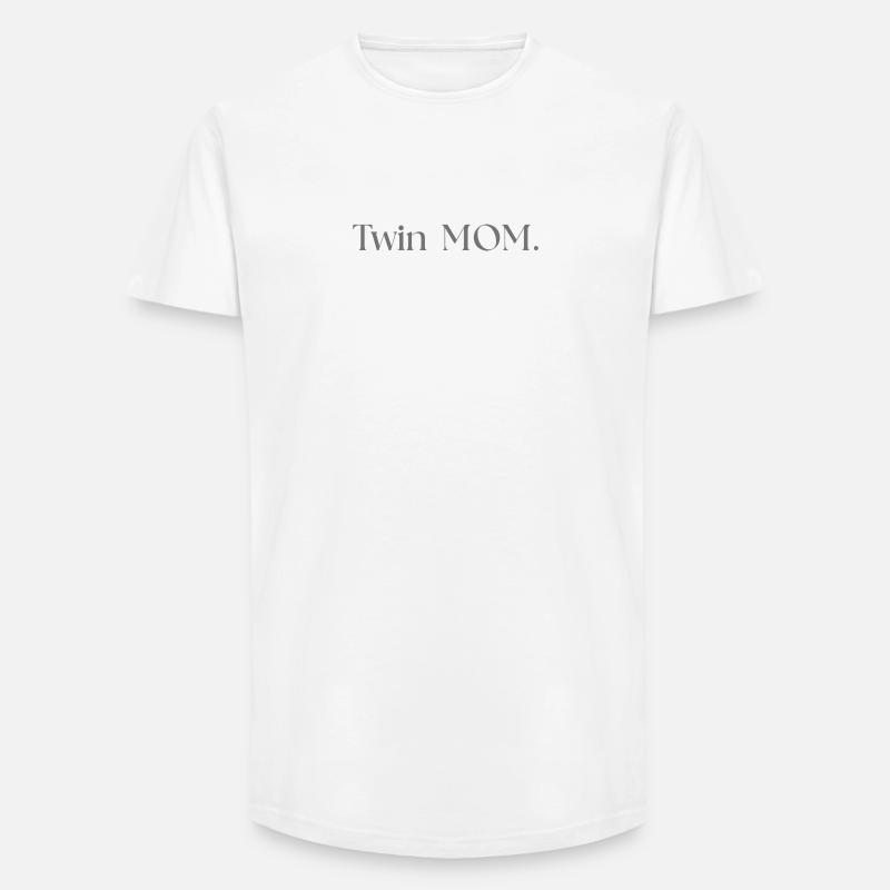 Twin Mama - Long Fit Männer T-Shirt - Weiß