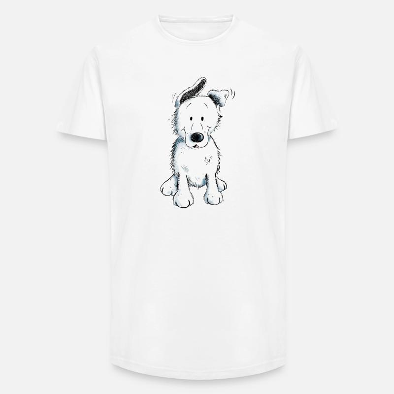 Weißer Schäferhund | Schweizer Schäferhund - Long Fit Männer T-Shirt - Weiß