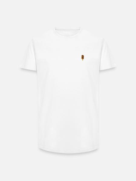 Glaces - T-shirt coupe longue homme - blanc