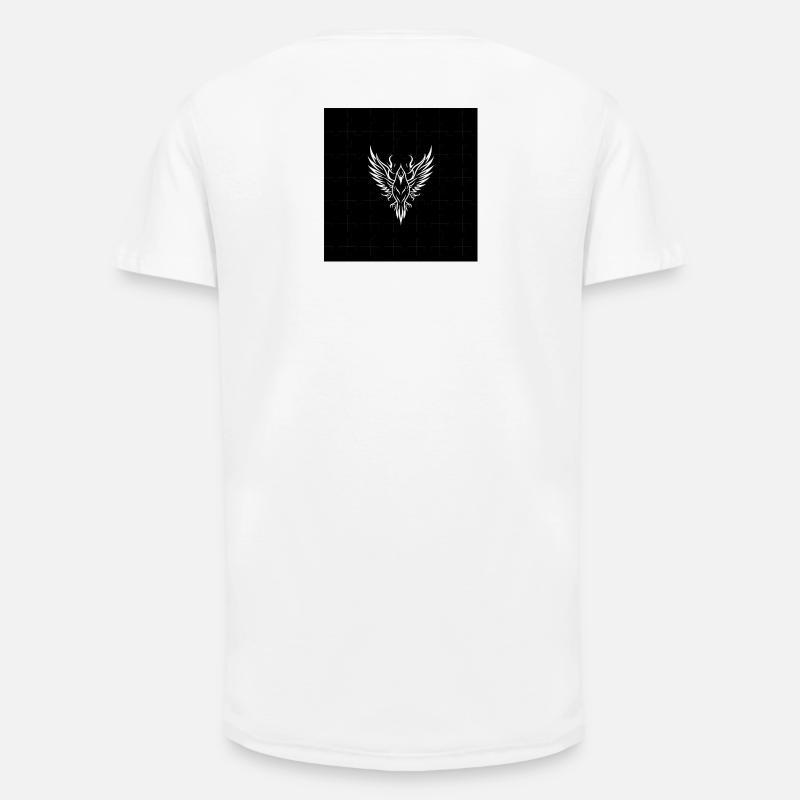 Black Eagle - Long Fit Men's T-Shirt - white