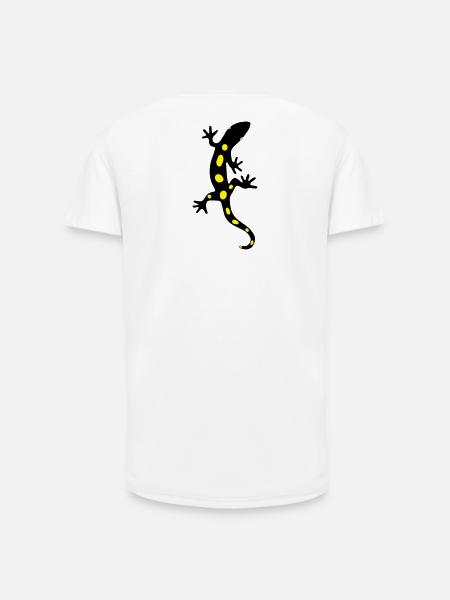 Lizard Salamander Gecko Fire Salamander - Long Fit Men's T-Shirt - white