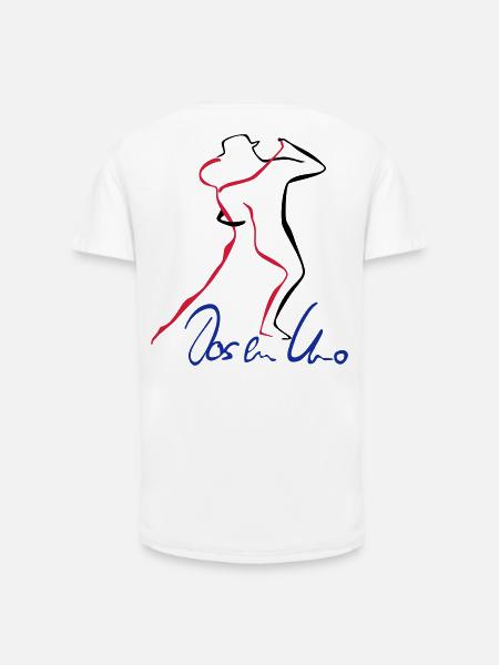 Tango Dos en Uno - Long Fit Männer T-Shirt - Weiß
