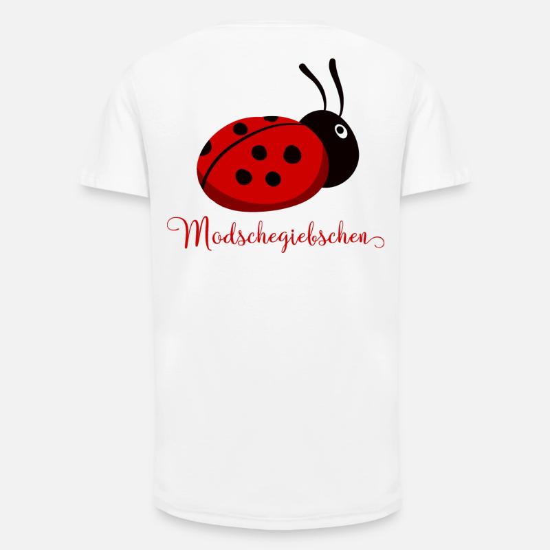 Modschegiebchen Marienkäfer Sächsisch Geschenkidee - Long Fit Männer T-Shirt - Weiß