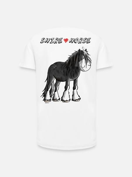 Love Shire Horses - Long Fit Men's T-Shirt - white