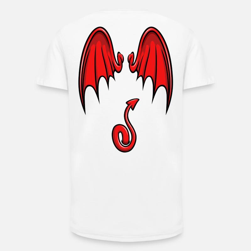 Ich bin ein kleiner Teufel - Long Fit Männer T-Shirt - Weiß