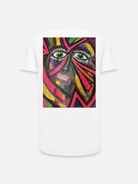 Luminous Portrait Mosaic - Long Fit Men's T-Shirt - white