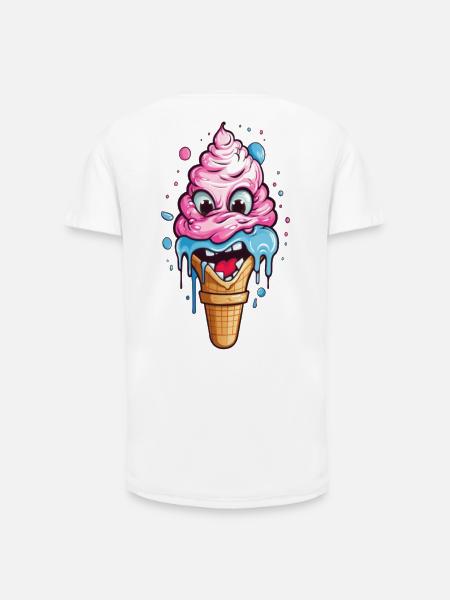 Verspieltes Eistopping-Motiv für Kinder - Long Fit Men's T-Shirt - white