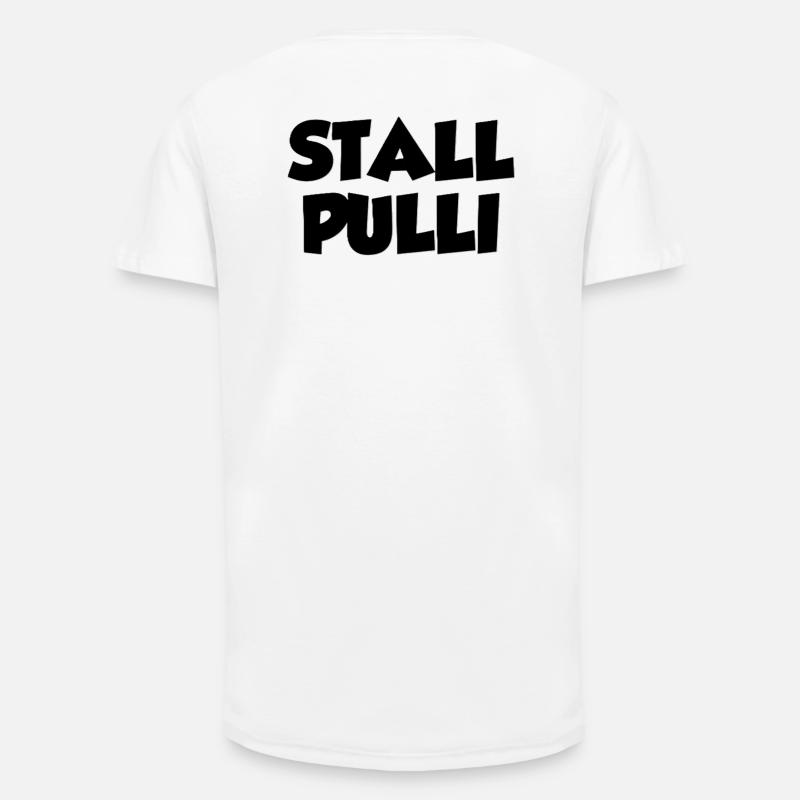 StallPulli - Long Fit Männer T-Shirt - Weiß
