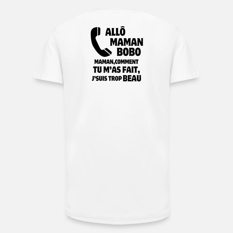 Mama, Super-Mama, Mutter und Sohn - Long Fit Männer T-Shirt - Weiß