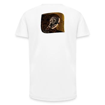 Mask of Faith Zentangle - Long Fit Men's T-Shirt - white - Back - AI Model Male 185 light (185cm)