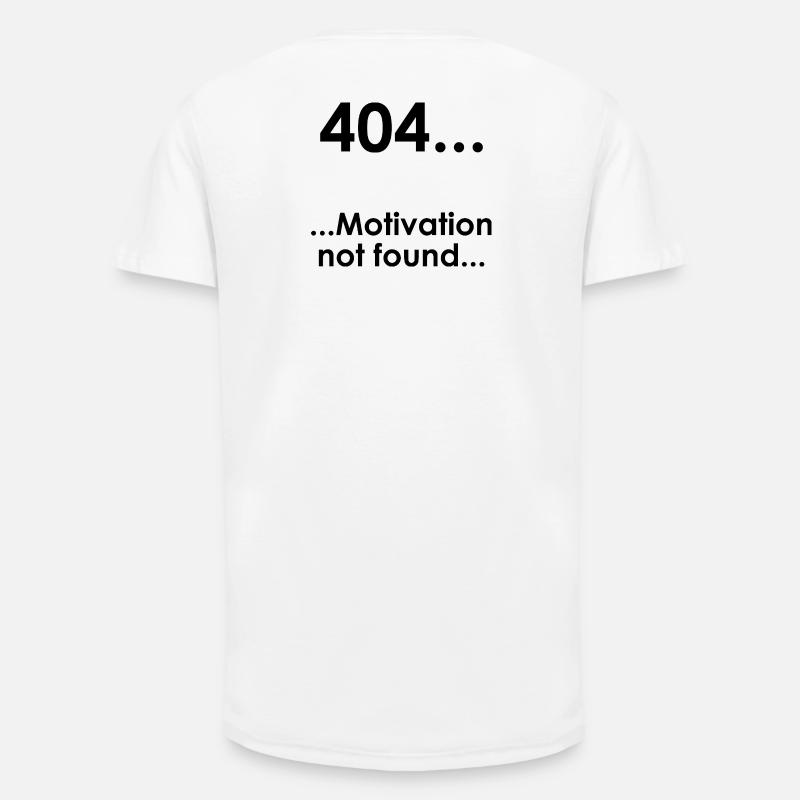 Unispruch "Error404" Student Geschenk, Studenten - Long Fit Männer T-Shirt - Weiß