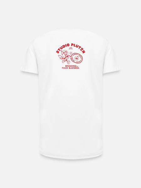 Studio Pluton - Édition 2024 (red) - T-shirt coupe longue homme - blanc