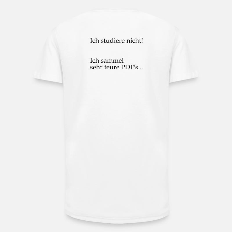 Unispruch "sehr teure PDFs" Geschenk, Studenten - Long Fit Männer T-Shirt - Weiß