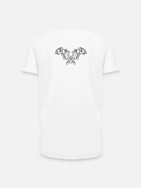 lackierpistole - Long Fit Männer T-Shirt - Weiß