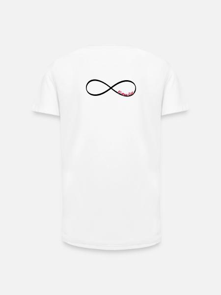 Infinity Sign Family - Gift - Long Fit Men's T-Shirt - white