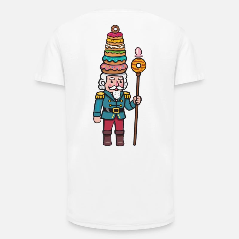 donut cracker nutcracker - Long Fit Men's T-Shirt - white
