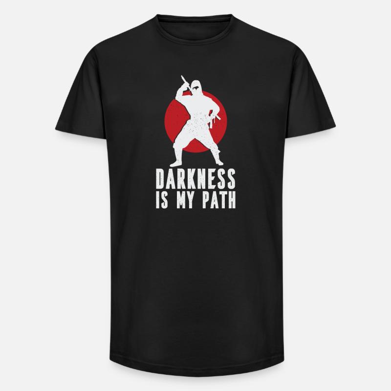 Darkness is my path - Long Fit Men's T-Shirt - black