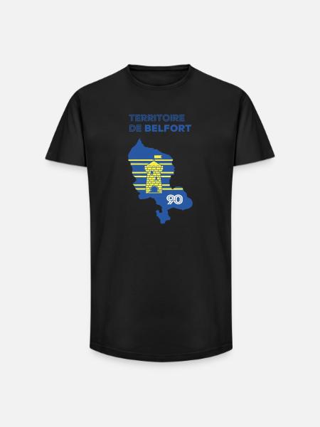 Territory of Belfort 90 - Long Fit Men's T-Shirt - black