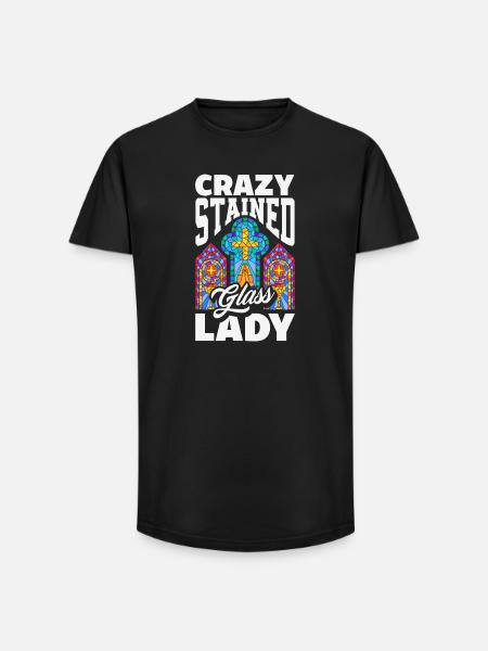 Buntglas-kunst Buntglas-künstler - Long Fit Männer T-Shirt - Schwarz