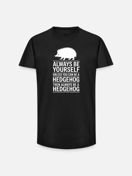 Igel Sprüche Lustiges Igel Geschenk - Long Fit Männer T-Shirt - Schwarz