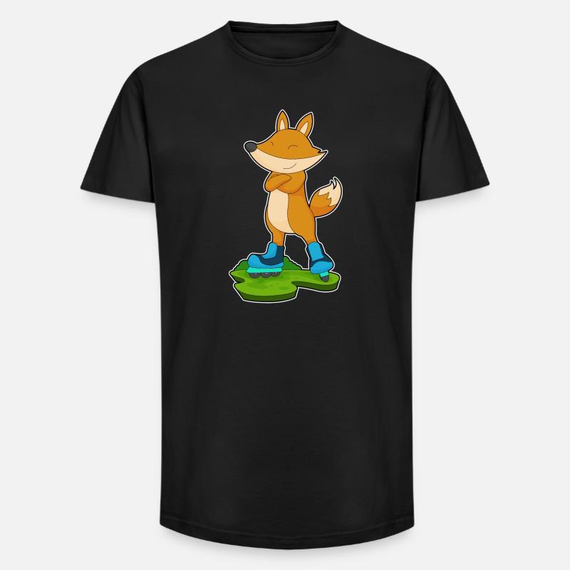 Fuchs Inline skating Inline skates - Long Fit Männer T-Shirt - Schwarz