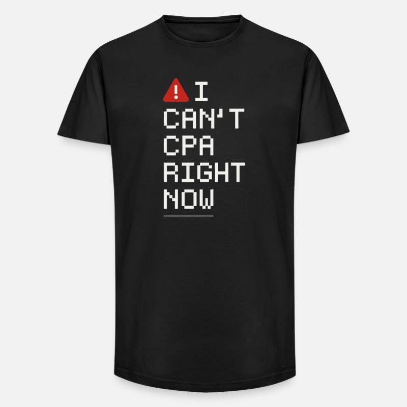 Buchhaltungsstudent Cpa Im Training Excel -witze - Long Fit Männer T-Shirt - Schwarz
