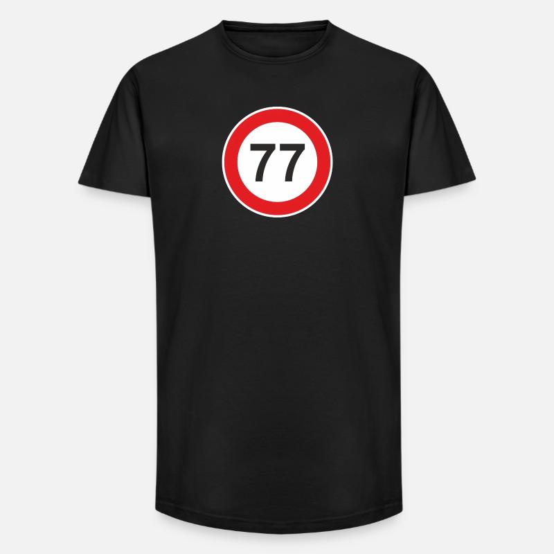 77. siebenundsiebzig Jahre Geschenk Überraschung - Long Fit Männer T-Shirt - Schwarz