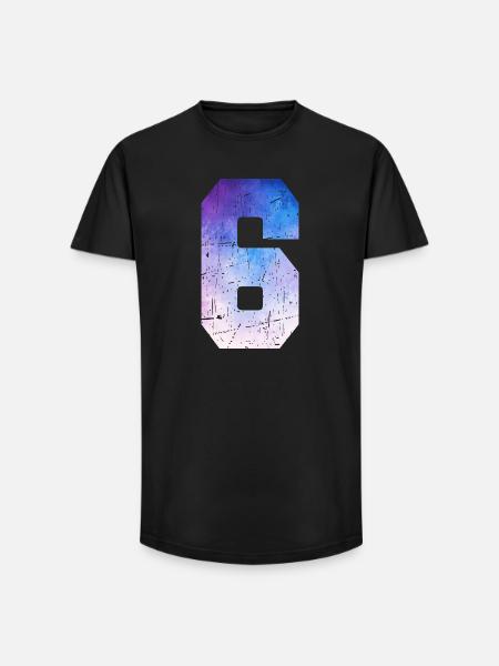 Issue 6 – 6th Anniversary Gift - Long Fit Men's T-Shirt - black