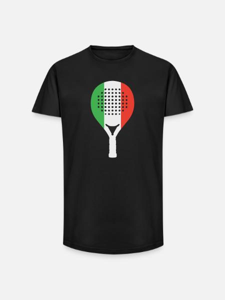 Padel-Italia - Long Fit Men's T-Shirt - black
