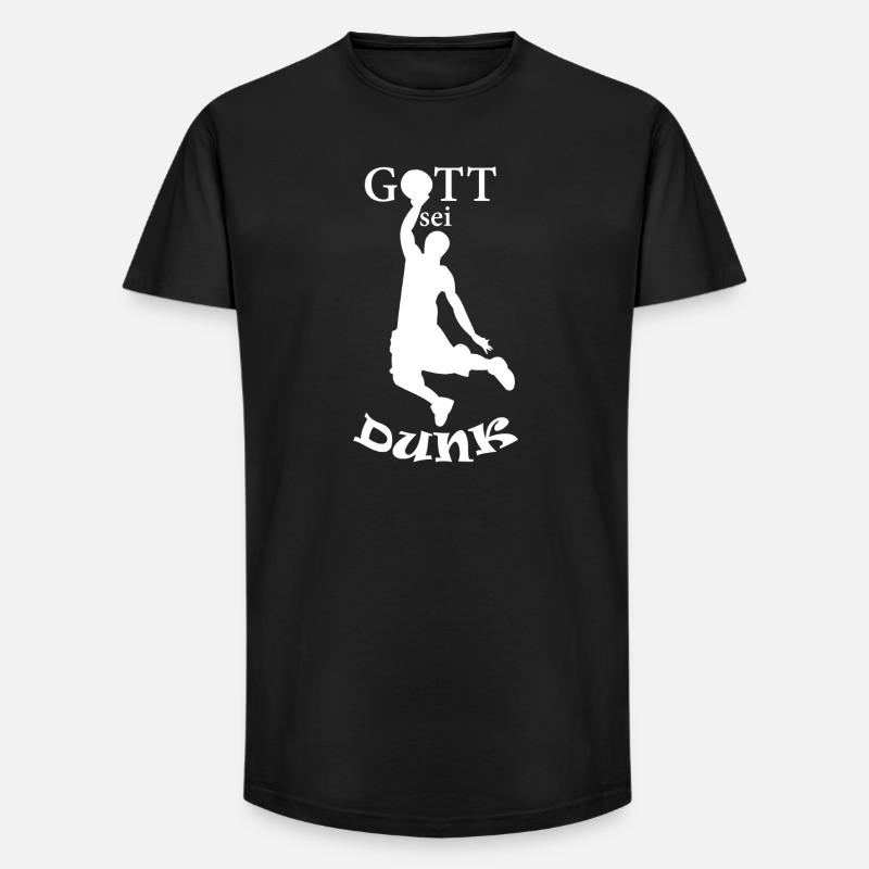 Gott sei Dunk - Long Fit Männer T-Shirt - Schwarz
