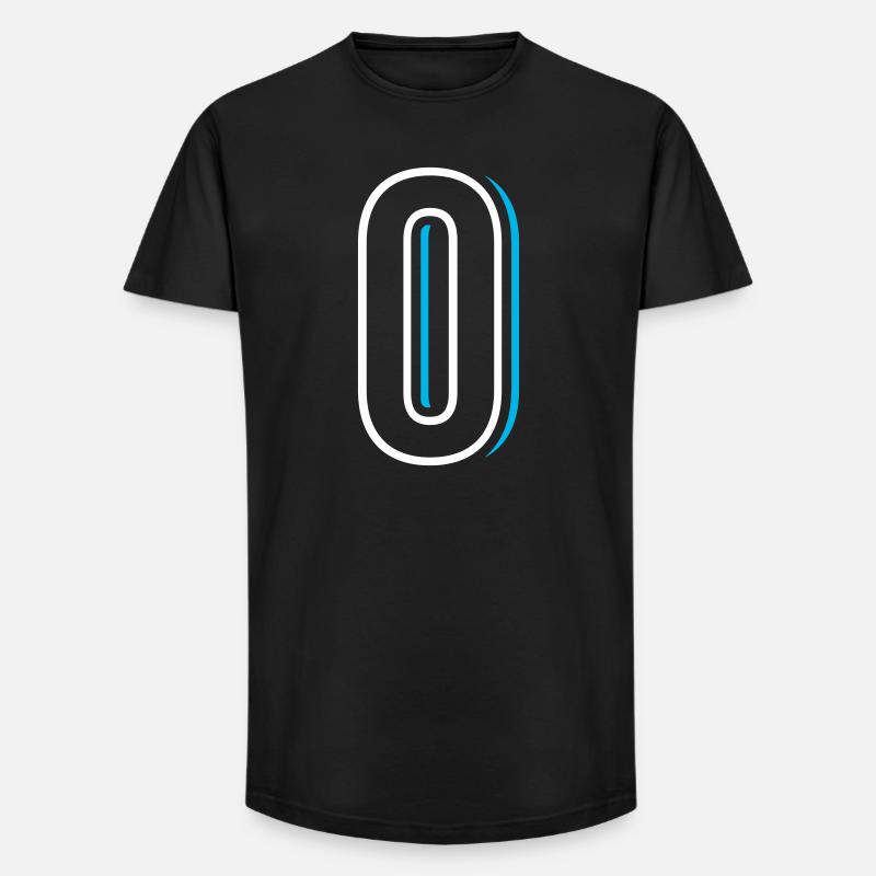 Nummer 0 - Null - Long Fit Männer T-Shirt - Schwarz