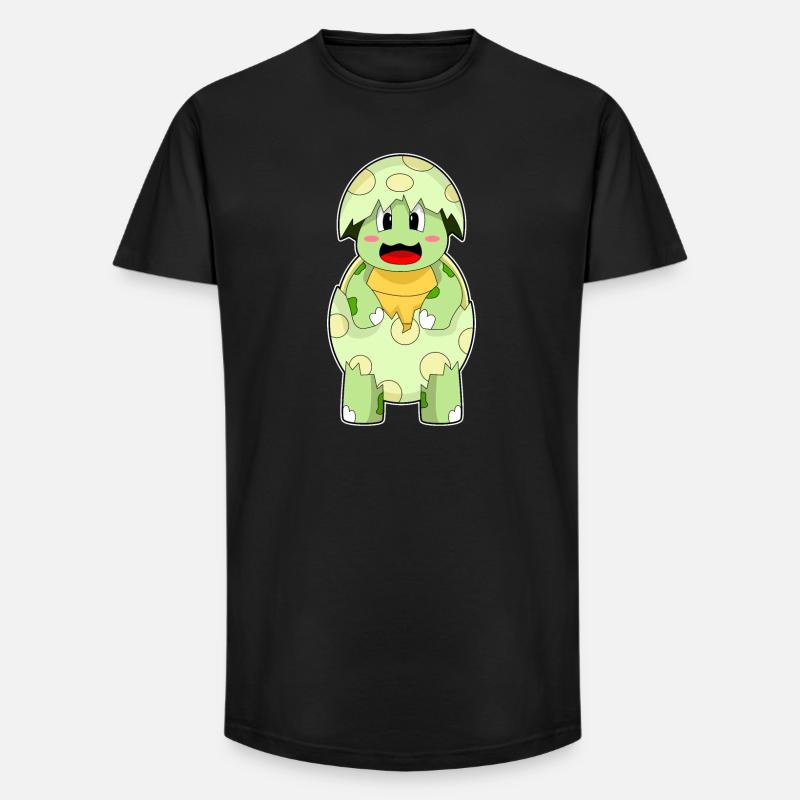 Turtle Eggshell - Long Fit Men's T-Shirt - black