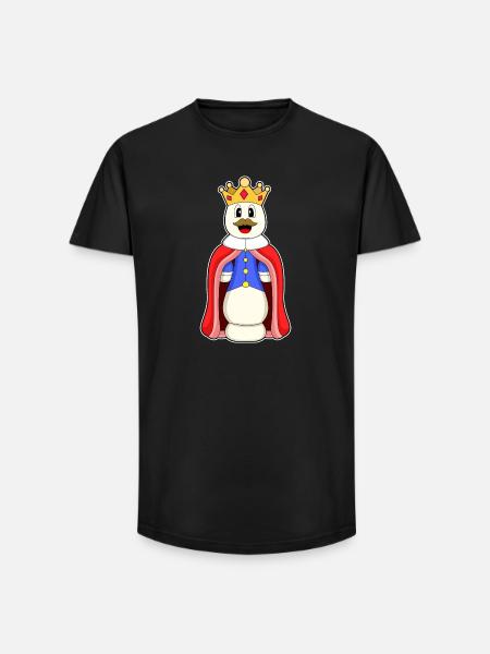 Pièce d’échecs King Chess - T-shirt coupe longue homme - noir