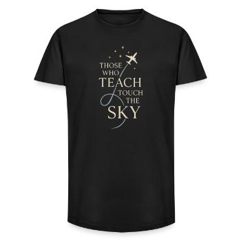 Flight Instructor Cfi Pilot Aviation Instructor - Long Fit Men's T-Shirt - black - Front - AI Model Male 185 light (185cm)