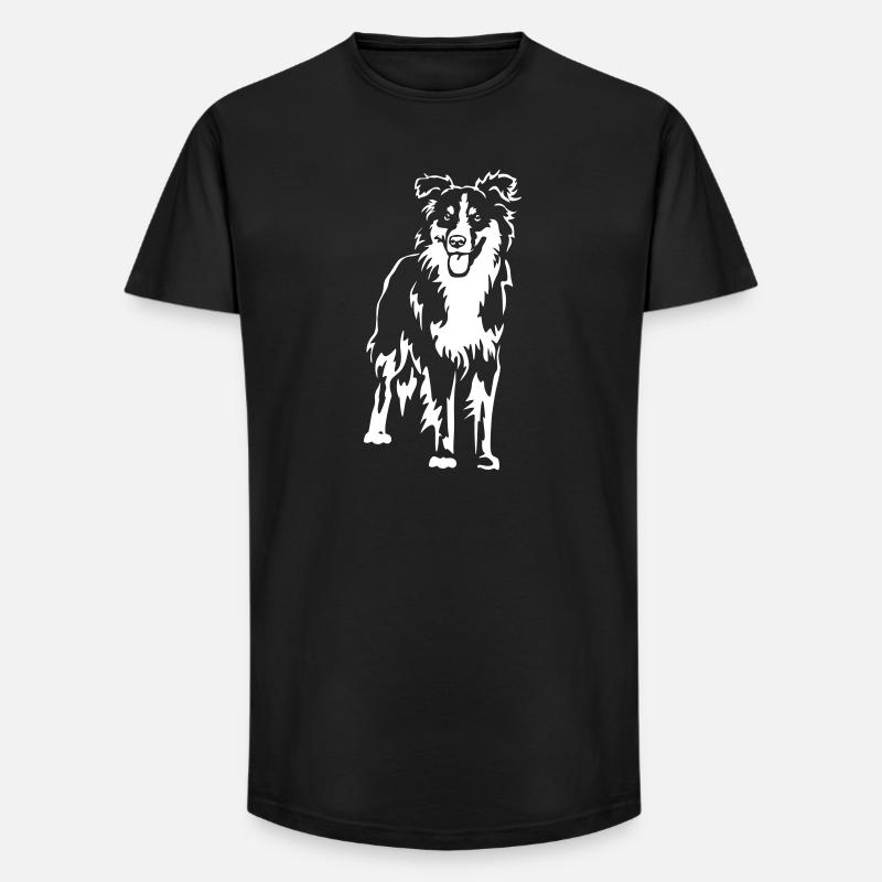 Australian Shepherd "Black Edition" - Long Fit Männer T-Shirt - Schwarz