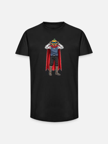 Jack O'Lantern Halloween Sunglasses - Long Fit Men's T-Shirt - black