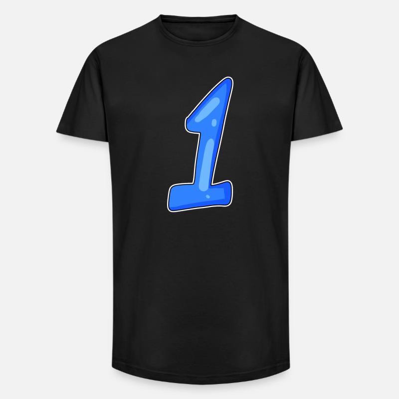 1 gewinner - Long Fit Männer T-Shirt - Schwarz