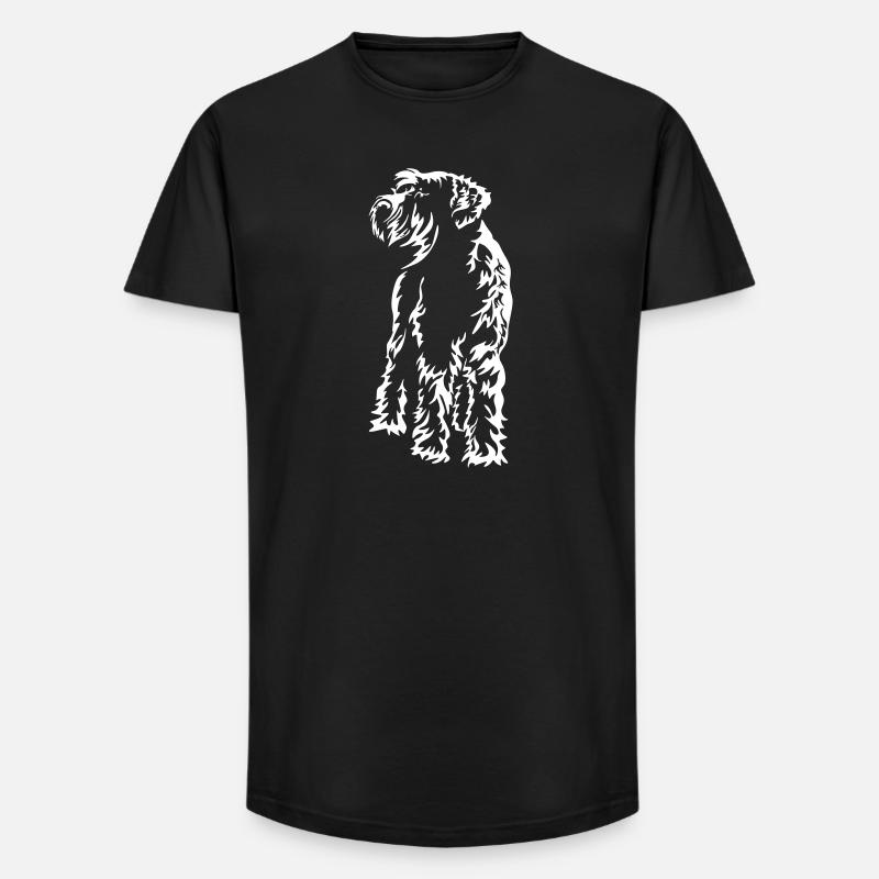 Riesenschnauzer "Black Edition" - Long Fit Männer T-Shirt - Schwarz