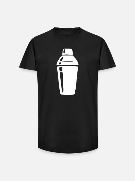 Cocktail Shaker Cocktail Bar Gift Bartender - Long Fit Men's T-Shirt - black