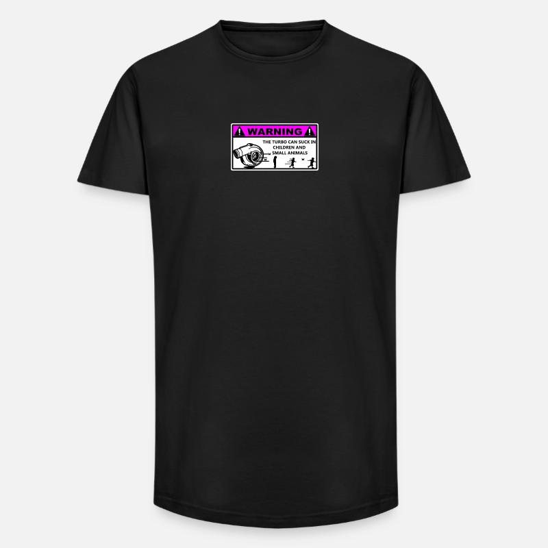 Turbo Warning Kids - Long Fit Männer T-Shirt - Schwarz