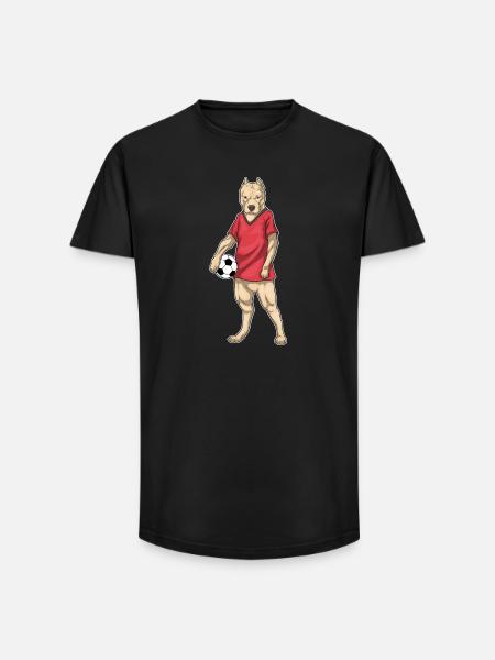 Pitbull Soccer Player Soccer - Long Fit Men's T-Shirt - black
