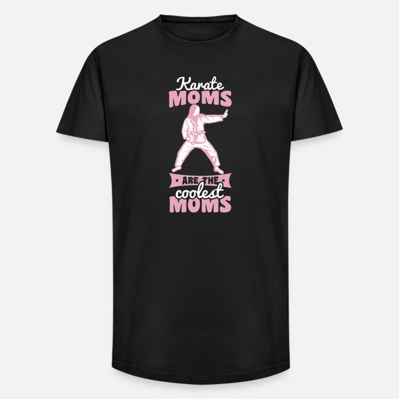 Karate Mutter - Long Fit Männer T-Shirt - Schwarz